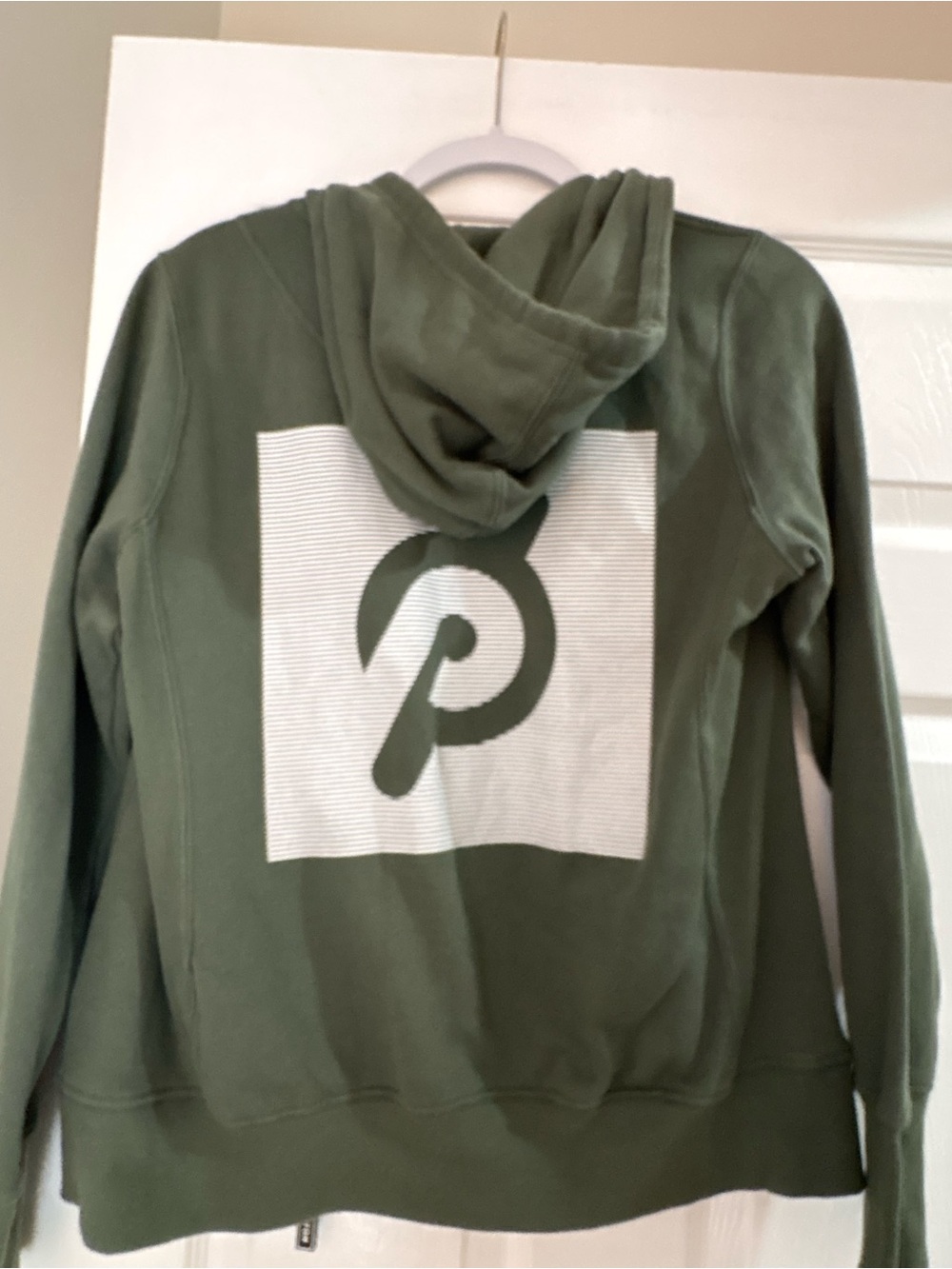 Peloton Women's Olive Green Hooded Sweatshirt